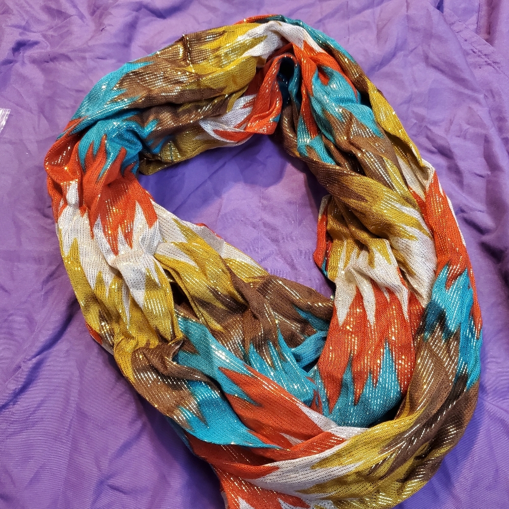 Just Jamie infinity scarf multicolored/metallic
